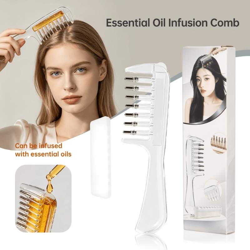 Hair Care Products - Sisir Rambut Transparan untuk Infus Minyak