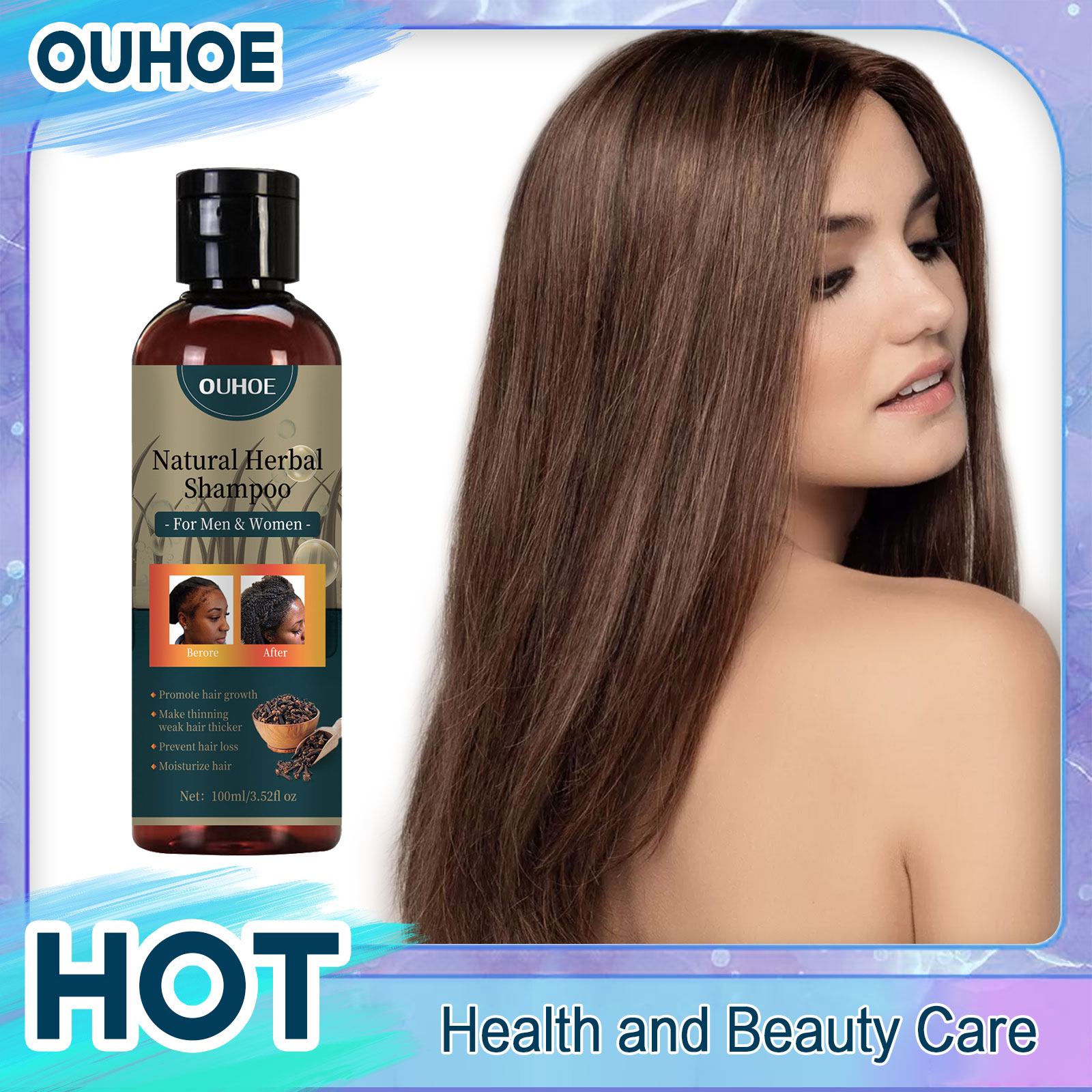 Hair Care Dandruff - OUHOE Sampo Penumbuh Rambut Penghilang Ketombe