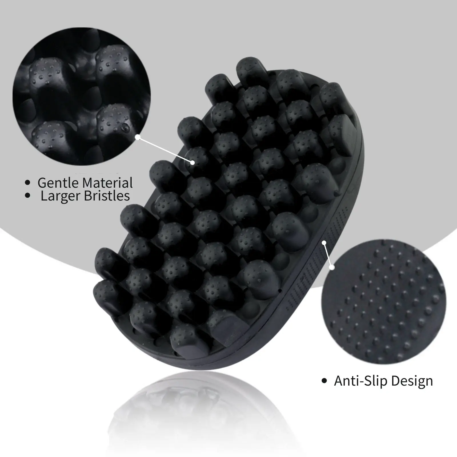 Twist Sponge Coil - Sikat Keriting Karet Anti-Selip Baru, Sarung