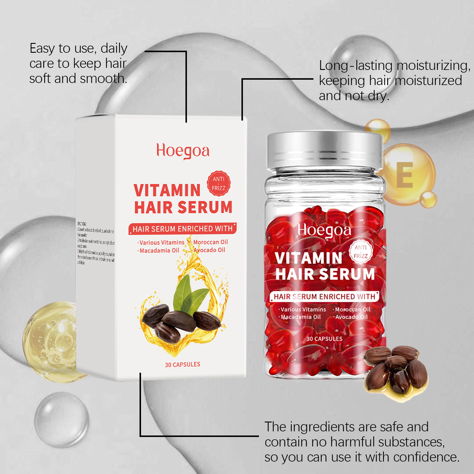 Hair Care Products - Kapsul Serum Perawatan Rambut Vitamin Meningkatkan
