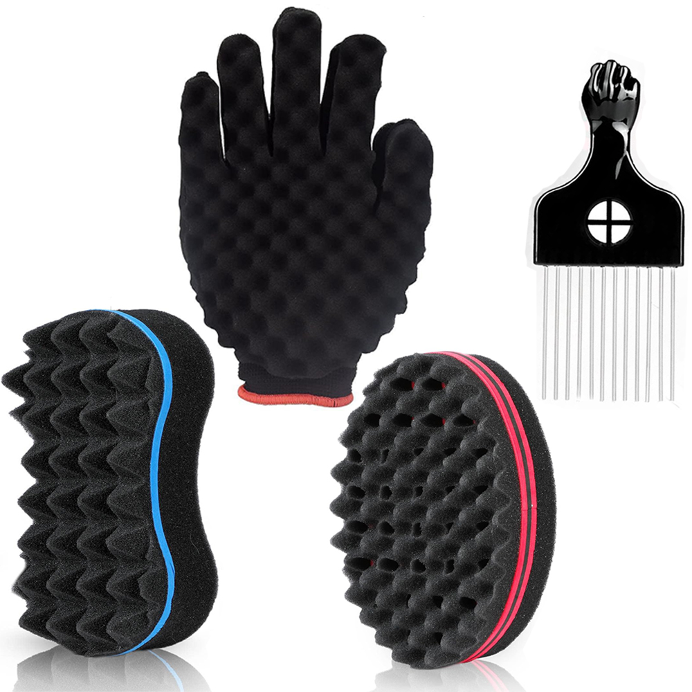 1Pcs Sikat Rambut Oval Dua Sis - Twist Sponge Coil ulasan dan harga