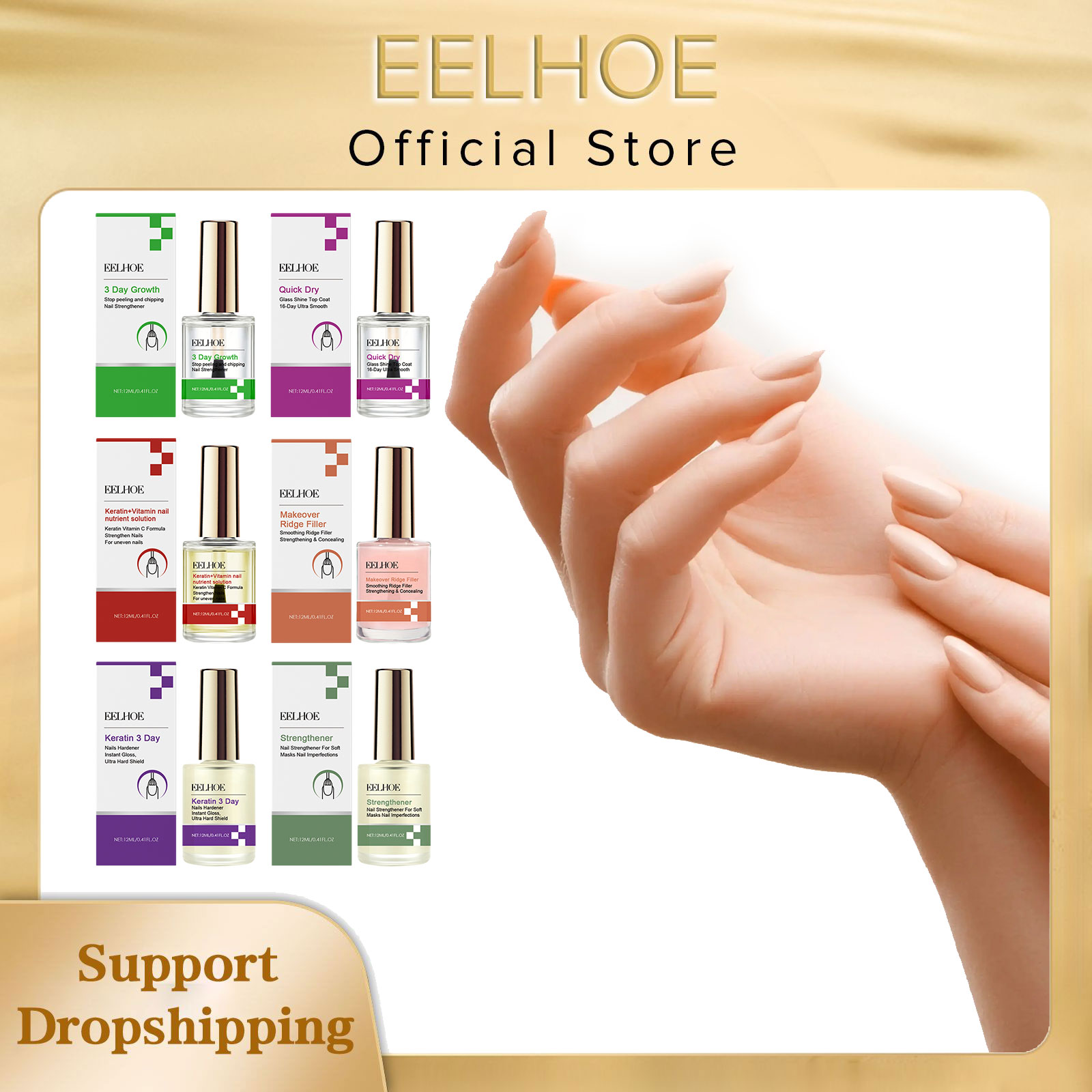 EELHOE Serum perbaikan kuku Ke - Keratin Treatment Set ulasan dan harga