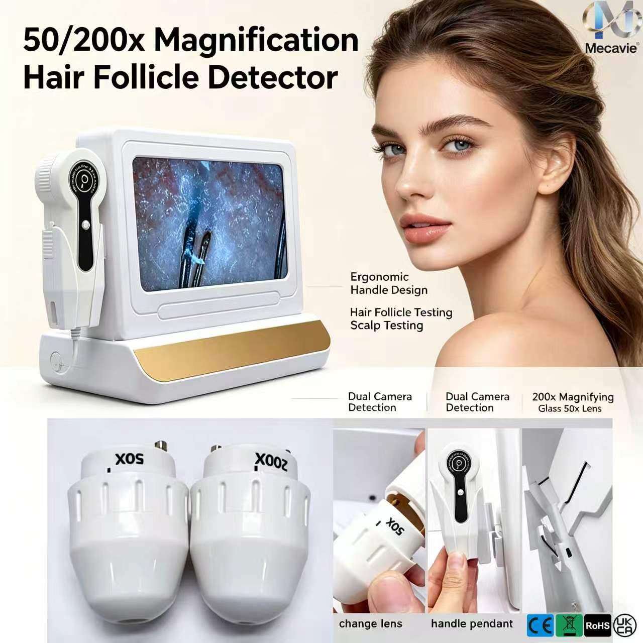 Detektor Folikel Rambut Mecavi - Hair Care Clinic ulasan dan harga