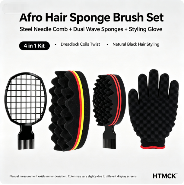 Set Sisir Spons Rambut Afro, S - Twist Sponge Coil ulasan dan harga