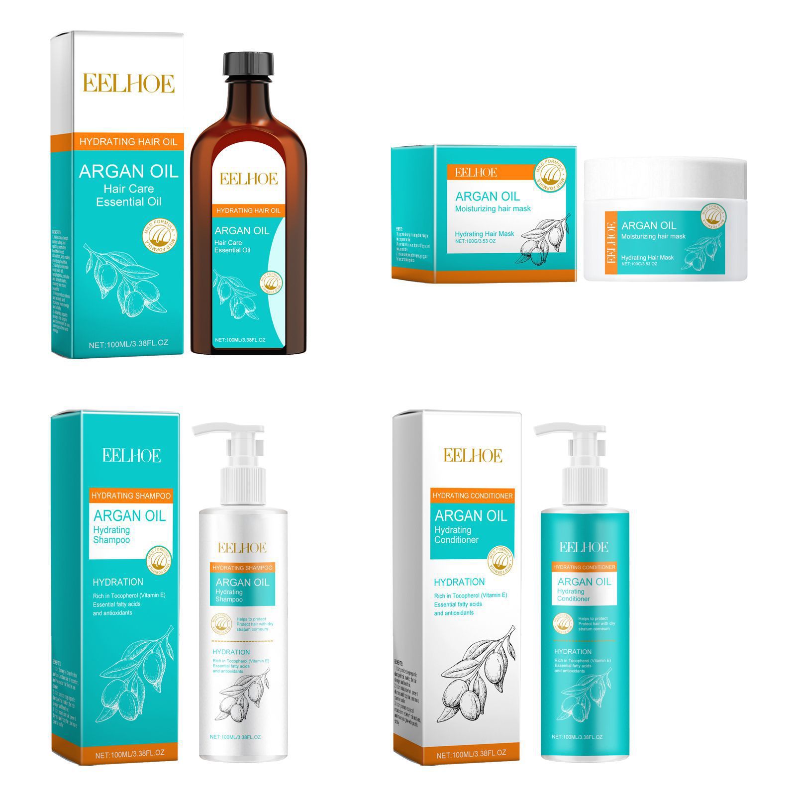EELHOE minyak Argan Maroko per - Keratin Treatment Set ulasan dan harga