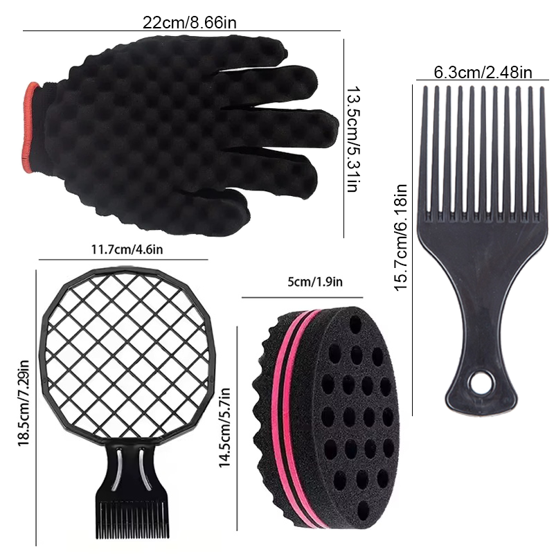 4pcs Set Penataan Rambut Spons - Twist Sponge Coil ulasan dan harga